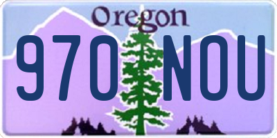 OR license plate 970NOU