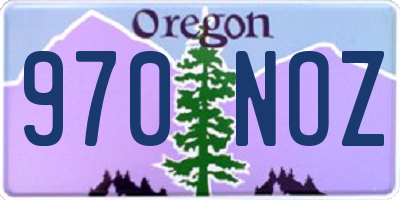 OR license plate 970NOZ
