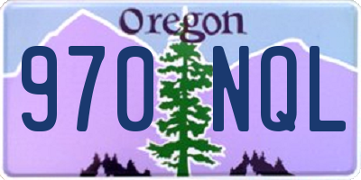 OR license plate 970NQL