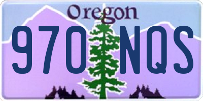 OR license plate 970NQS