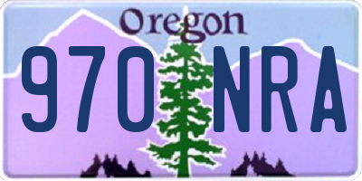 OR license plate 970NRA