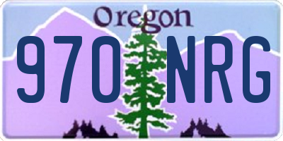OR license plate 970NRG
