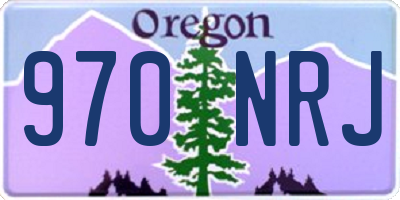 OR license plate 970NRJ