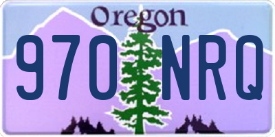 OR license plate 970NRQ
