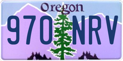 OR license plate 970NRV