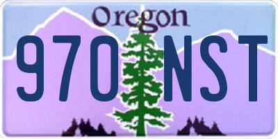 OR license plate 970NST
