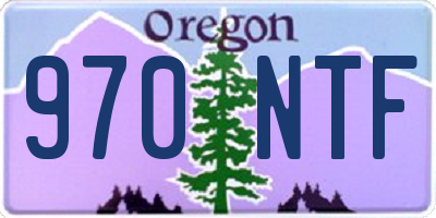 OR license plate 970NTF
