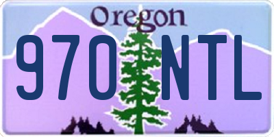 OR license plate 970NTL
