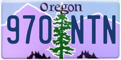 OR license plate 970NTN