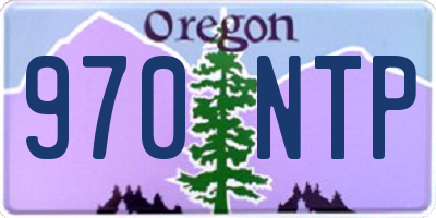 OR license plate 970NTP