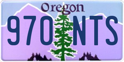 OR license plate 970NTS