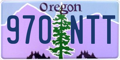 OR license plate 970NTT