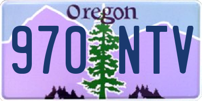OR license plate 970NTV