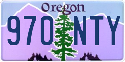 OR license plate 970NTY