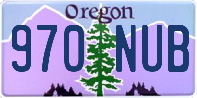 OR license plate 970NUB