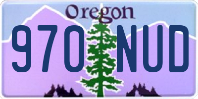 OR license plate 970NUD