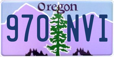 OR license plate 970NVI