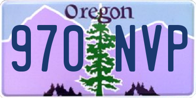 OR license plate 970NVP
