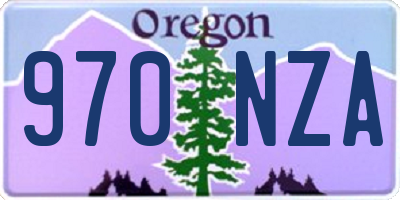 OR license plate 970NZA