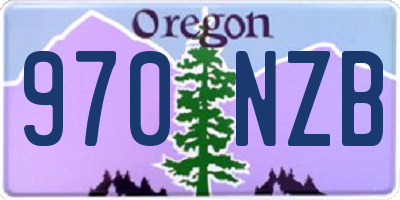 OR license plate 970NZB