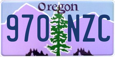 OR license plate 970NZC