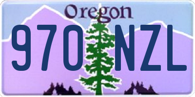 OR license plate 970NZL