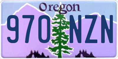 OR license plate 970NZN