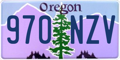 OR license plate 970NZV