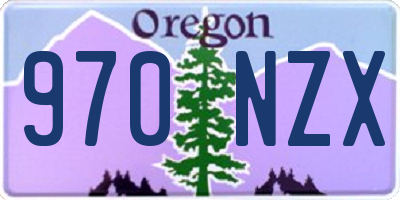 OR license plate 970NZX