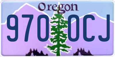 OR license plate 970OCJ