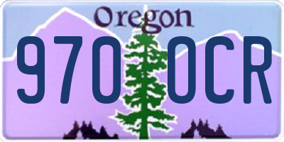 OR license plate 970OCR