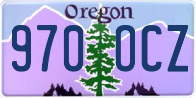 OR license plate 970OCZ