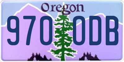 OR license plate 970ODB