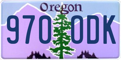 OR license plate 970ODK