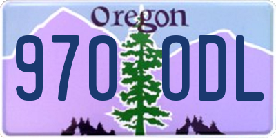 OR license plate 970ODL