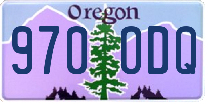OR license plate 970ODQ