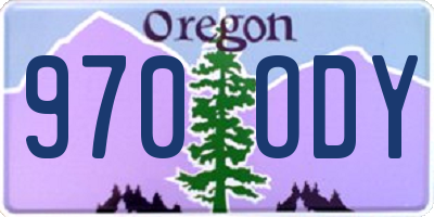 OR license plate 970ODY