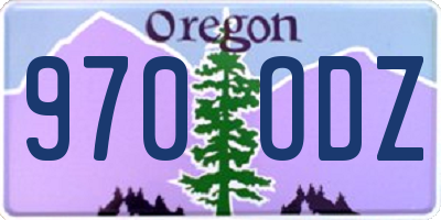 OR license plate 970ODZ
