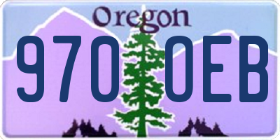 OR license plate 970OEB