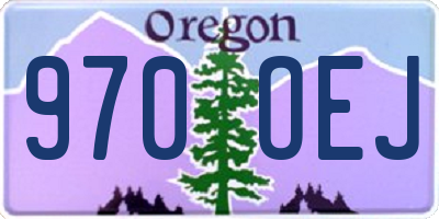 OR license plate 970OEJ