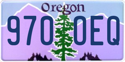 OR license plate 970OEQ