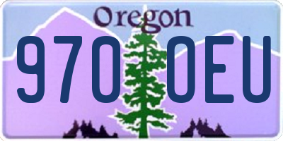 OR license plate 970OEU