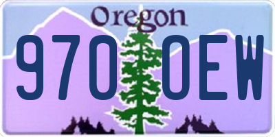 OR license plate 970OEW