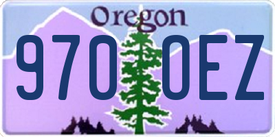 OR license plate 970OEZ
