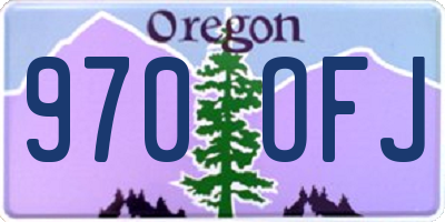 OR license plate 970OFJ