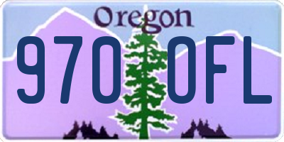OR license plate 970OFL