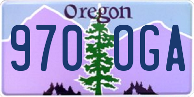 OR license plate 970OGA