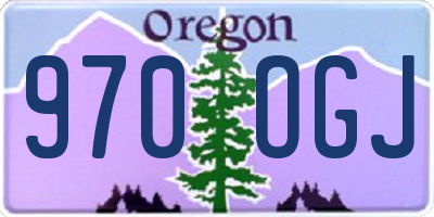 OR license plate 970OGJ