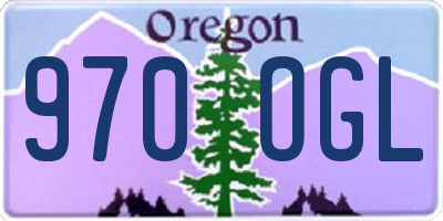 OR license plate 970OGL