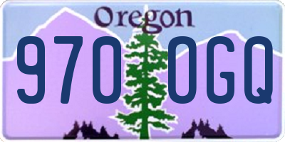 OR license plate 970OGQ